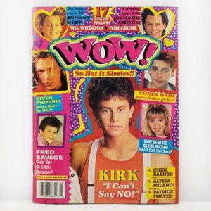 Wow! Magazine Vintage June 1989 Johnny Depp River Phoenix Bon Jovi Alf + Pin-Ups
